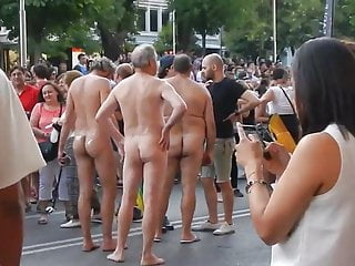 Best of Naked men on public