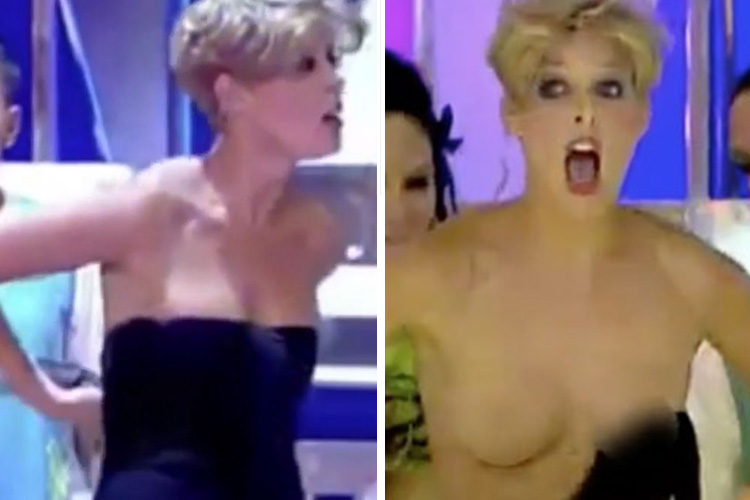 debbie lewis recommends Game Show Nip Slip