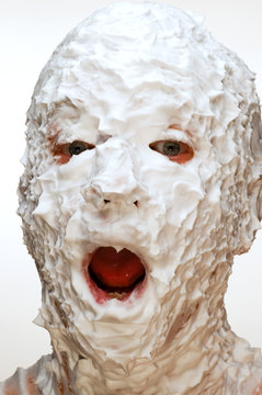 Best of Cream pie on face