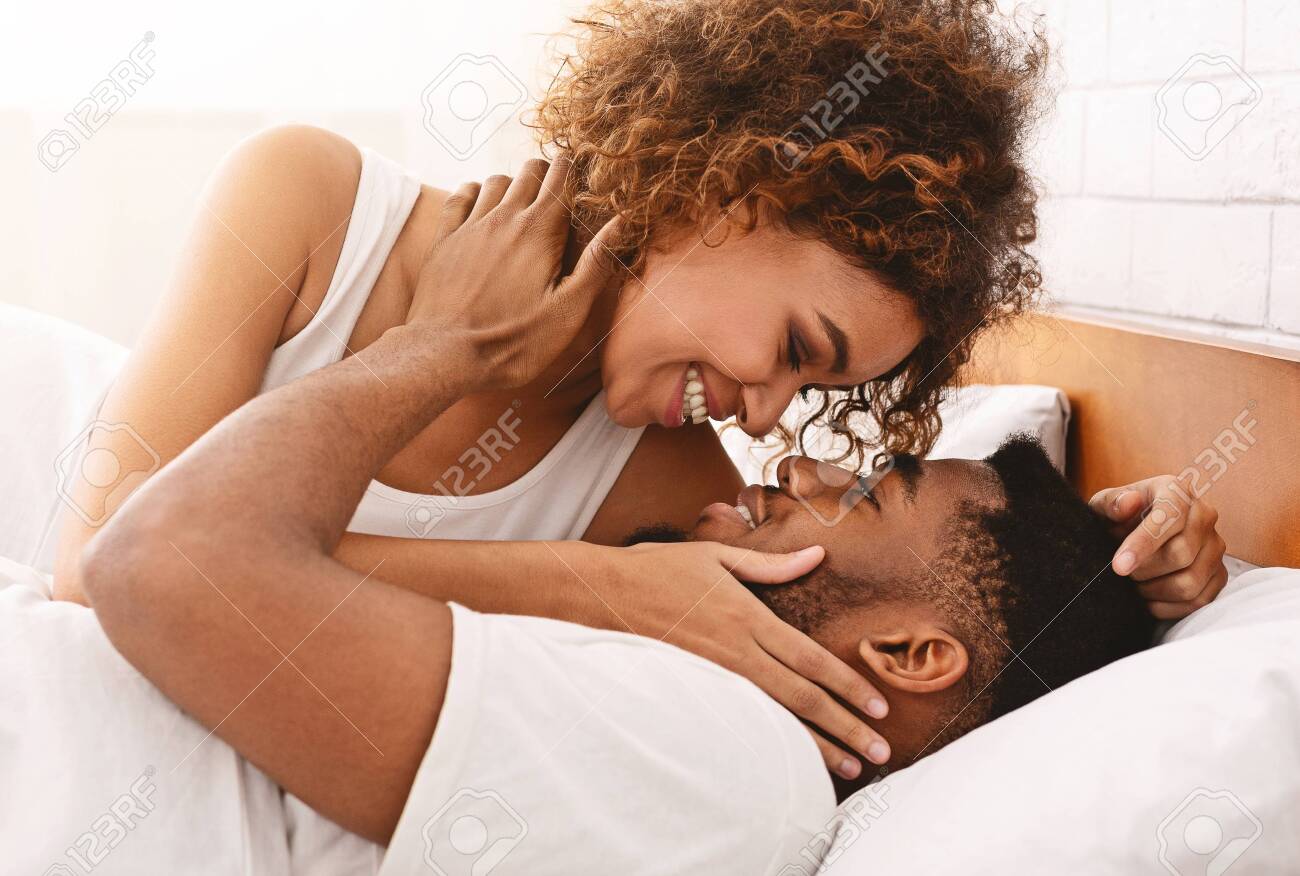 Black Couple Love Making bondage lez