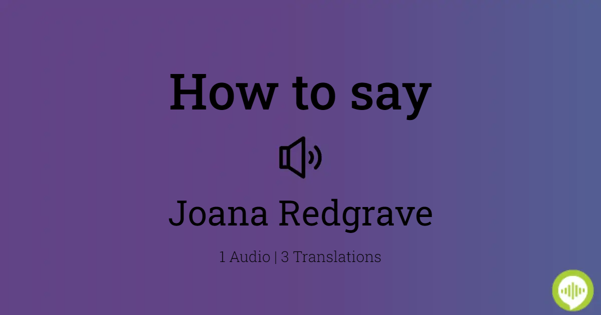 aaron butcher recommends joana redgrave pic