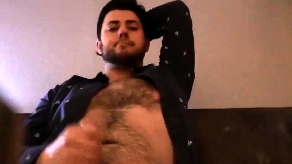 hairy dad jerking off